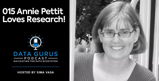 Annie Pettit Loves Research Data Gurus Podcast